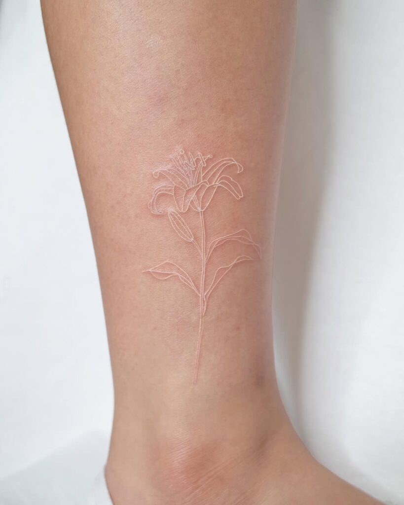 White Lily Tattoo