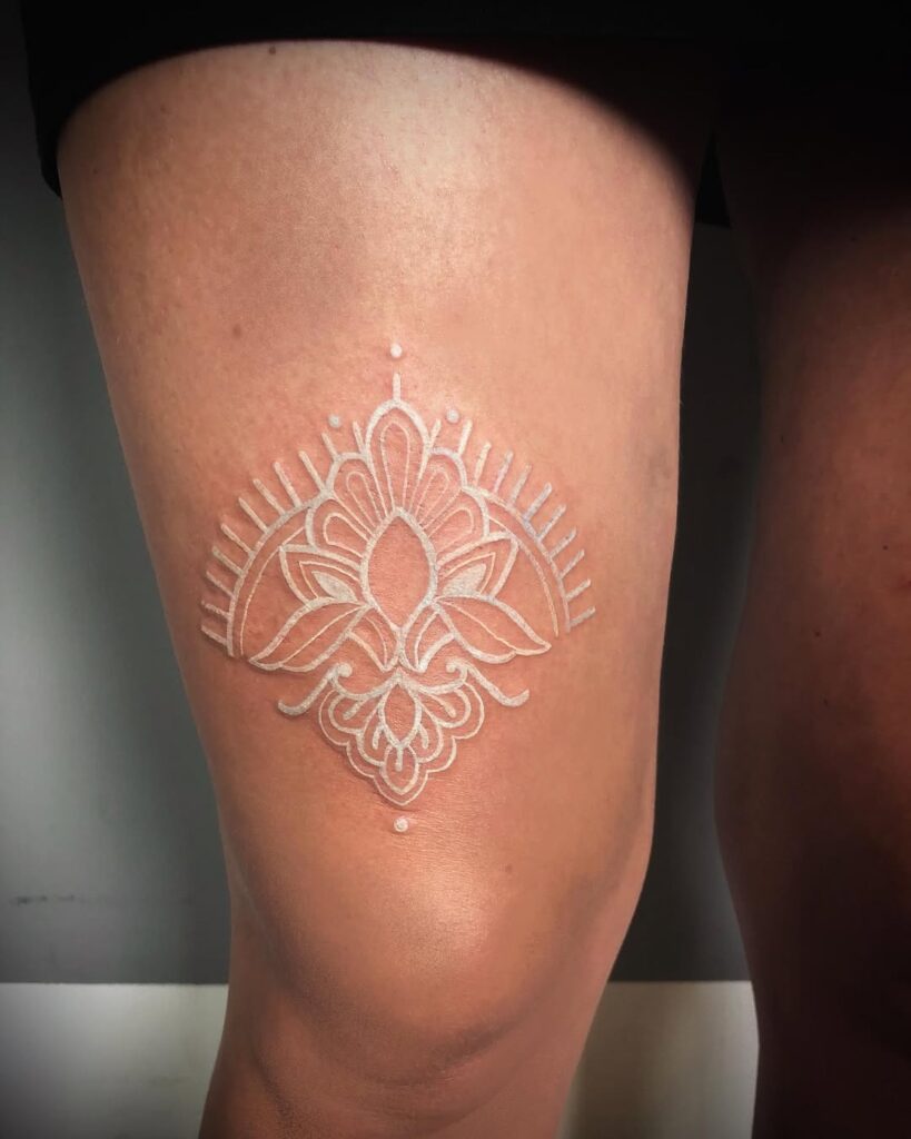 White Ornamental Tattoo