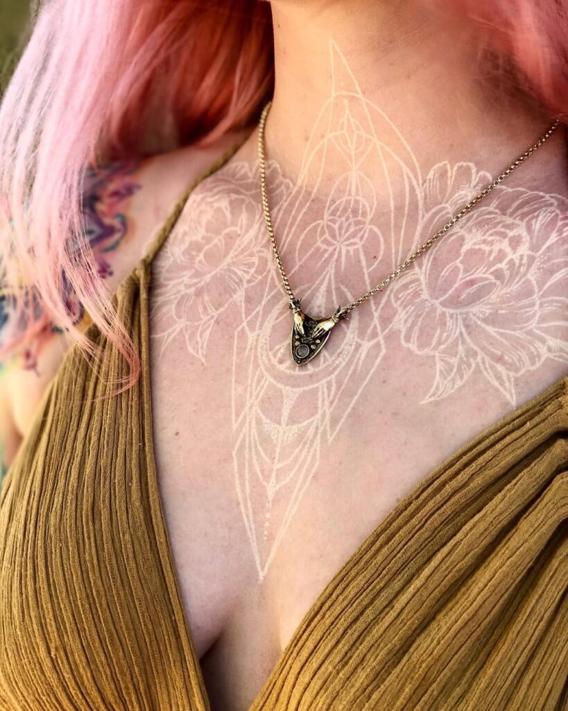 White Chest Tattoo