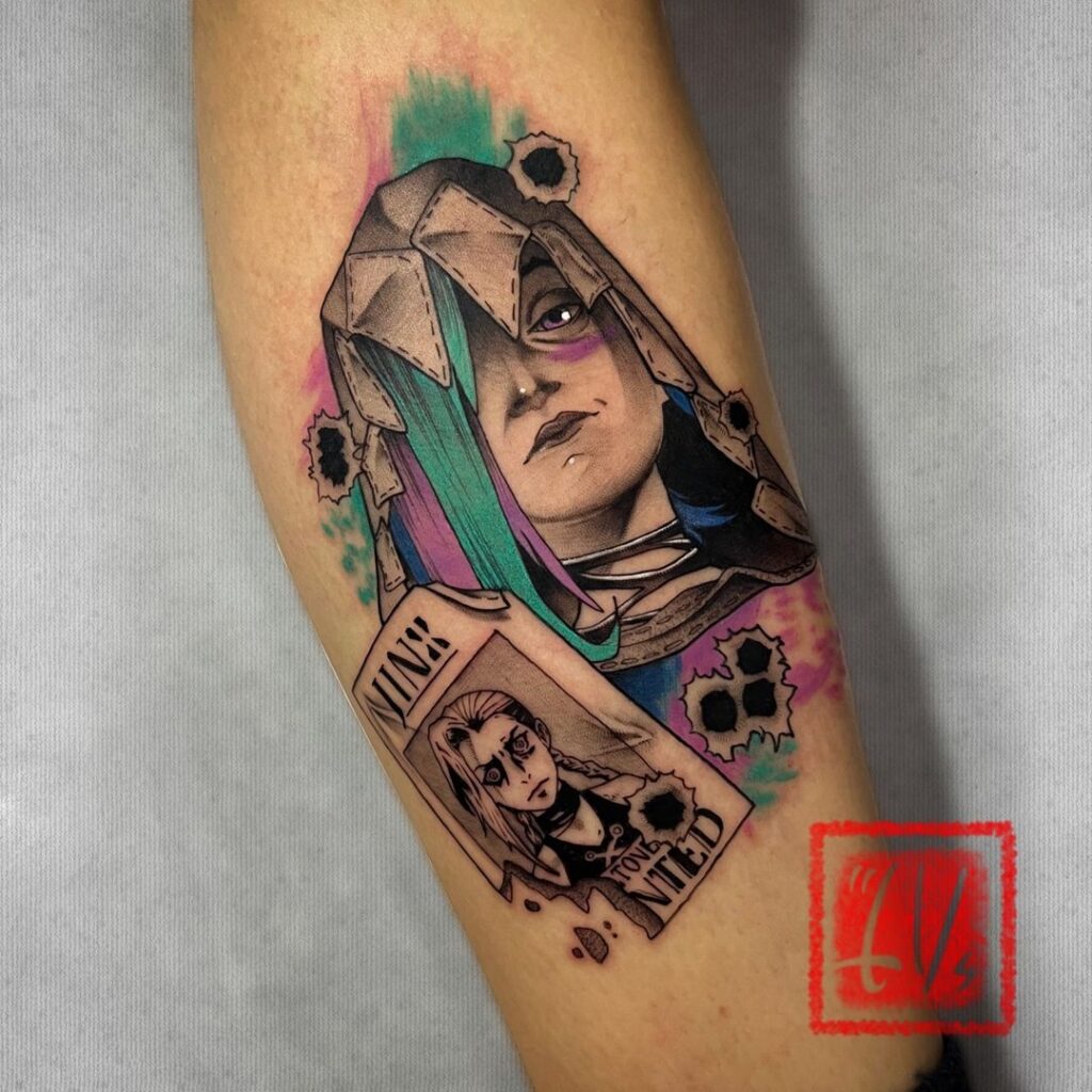 Jinx Wanted Tattoo