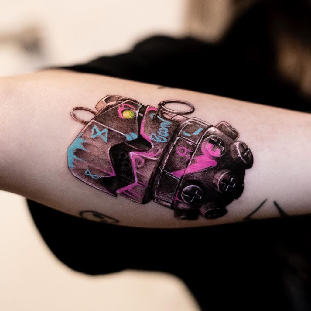 Jinx's Boom Grenade Tattoo