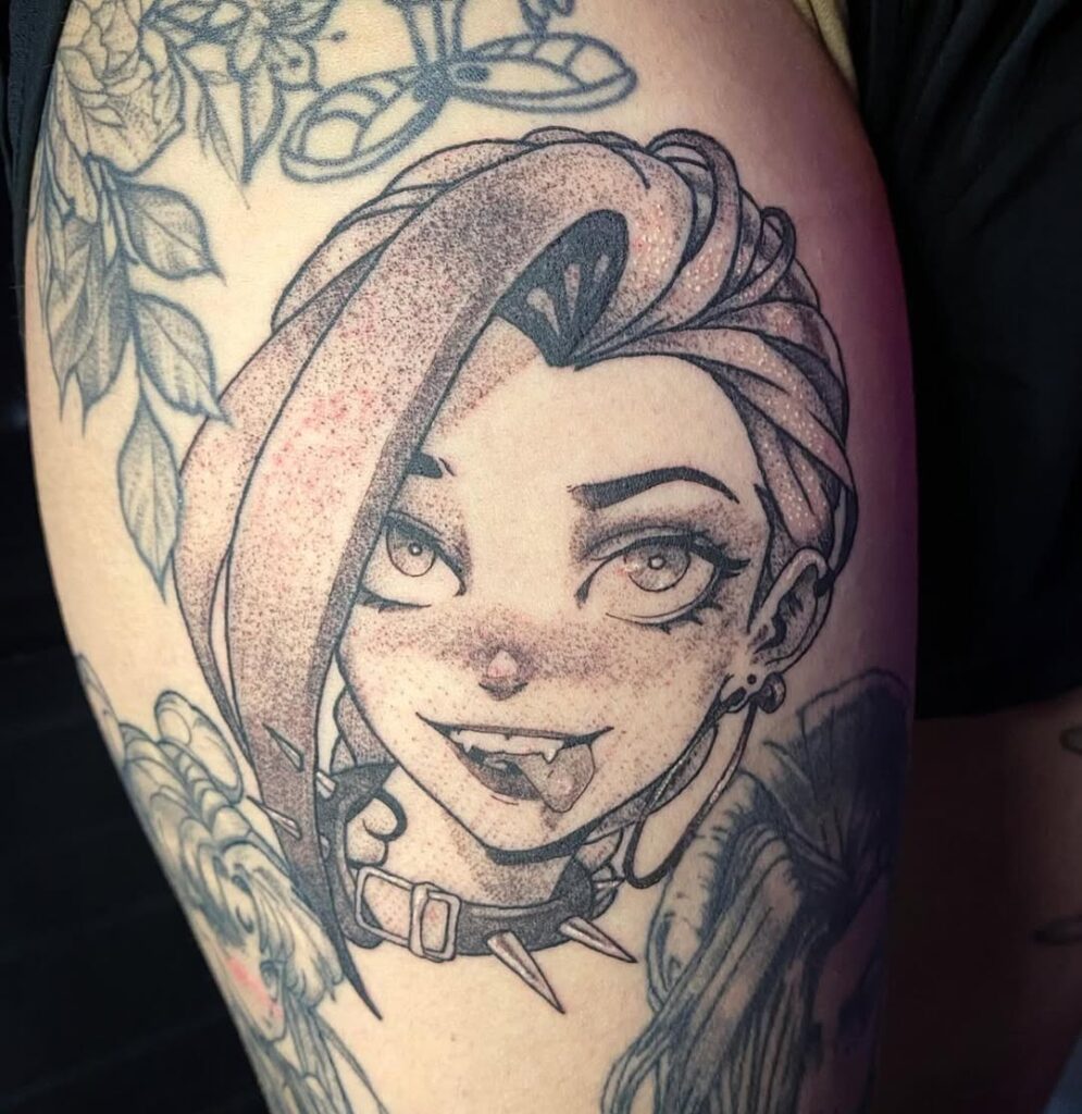 Jinx Dotwork Tattoo