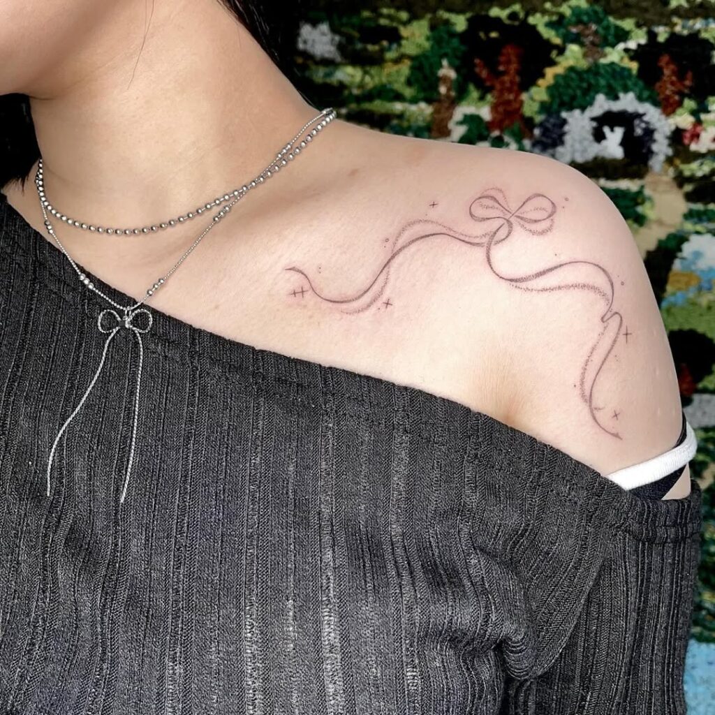 Ribbon Flow Tattoo