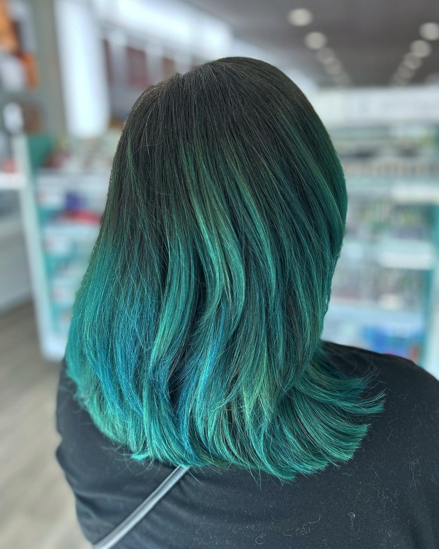 7. Subtle Teal Balayage Layers (Teal Hair Color)