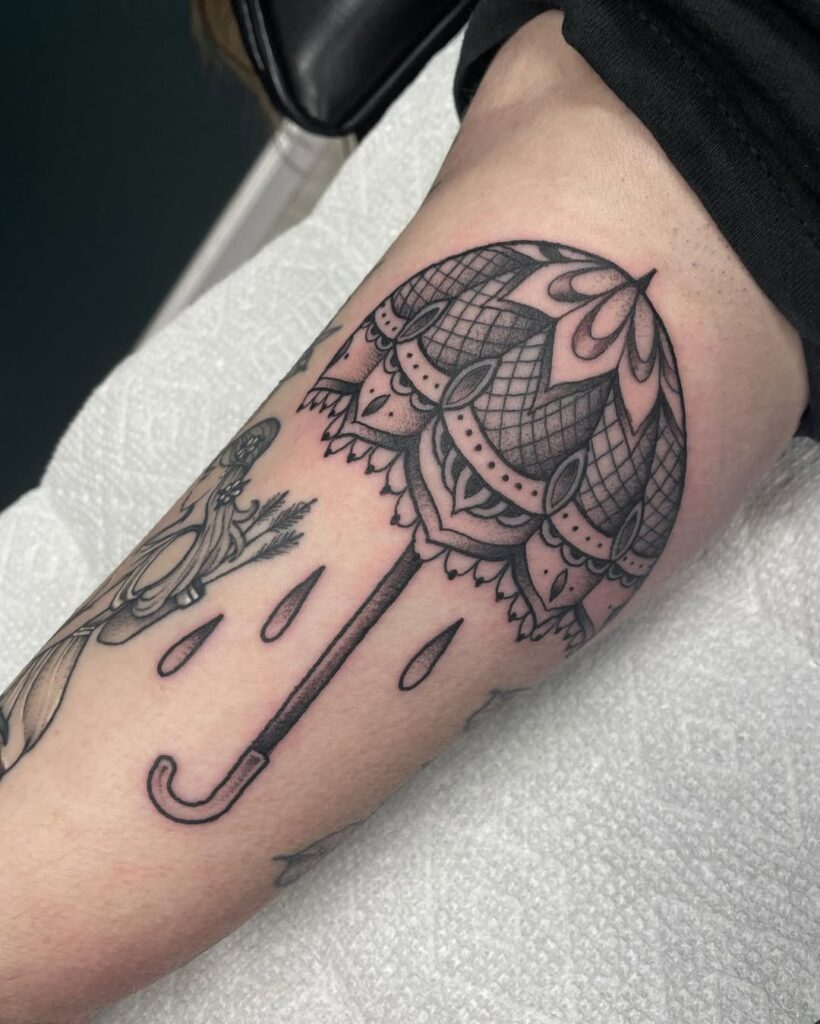 Lace Umbrella Tattoo