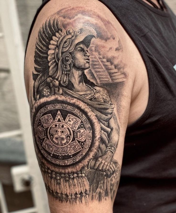 22 Amazing Aztec Warrior Tattoos For 2024