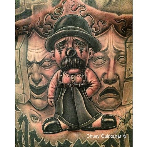 From last week #tattoo I fixed for @hardtimeskennels #blackandgrey ...