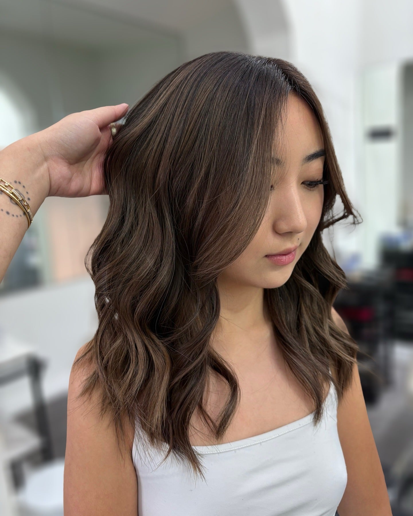 9. Medium Ash Brown Layers (Cool Brown Hair Color)