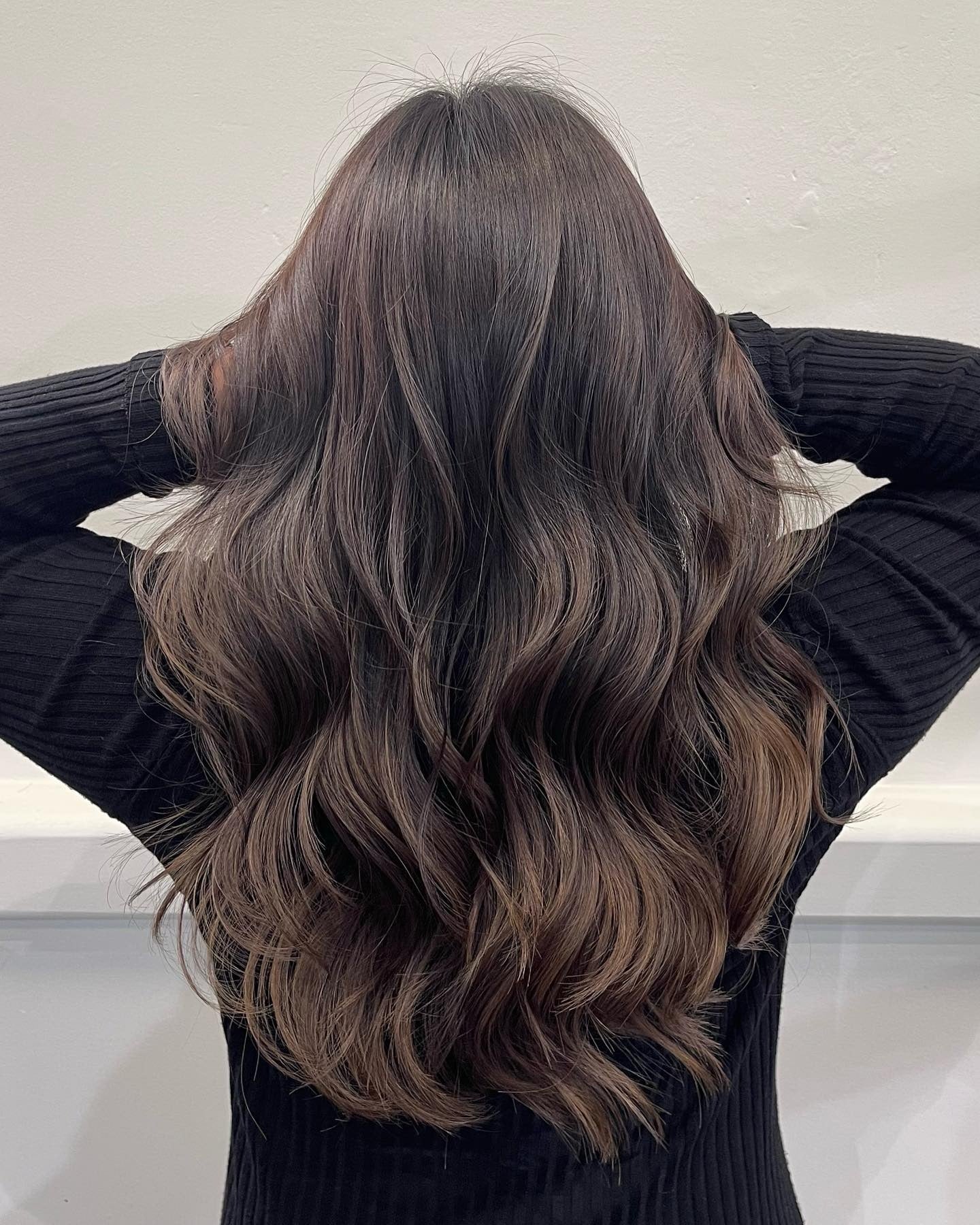 11. Dimensional Chocolate Waves (Cool Brown Hair Color)