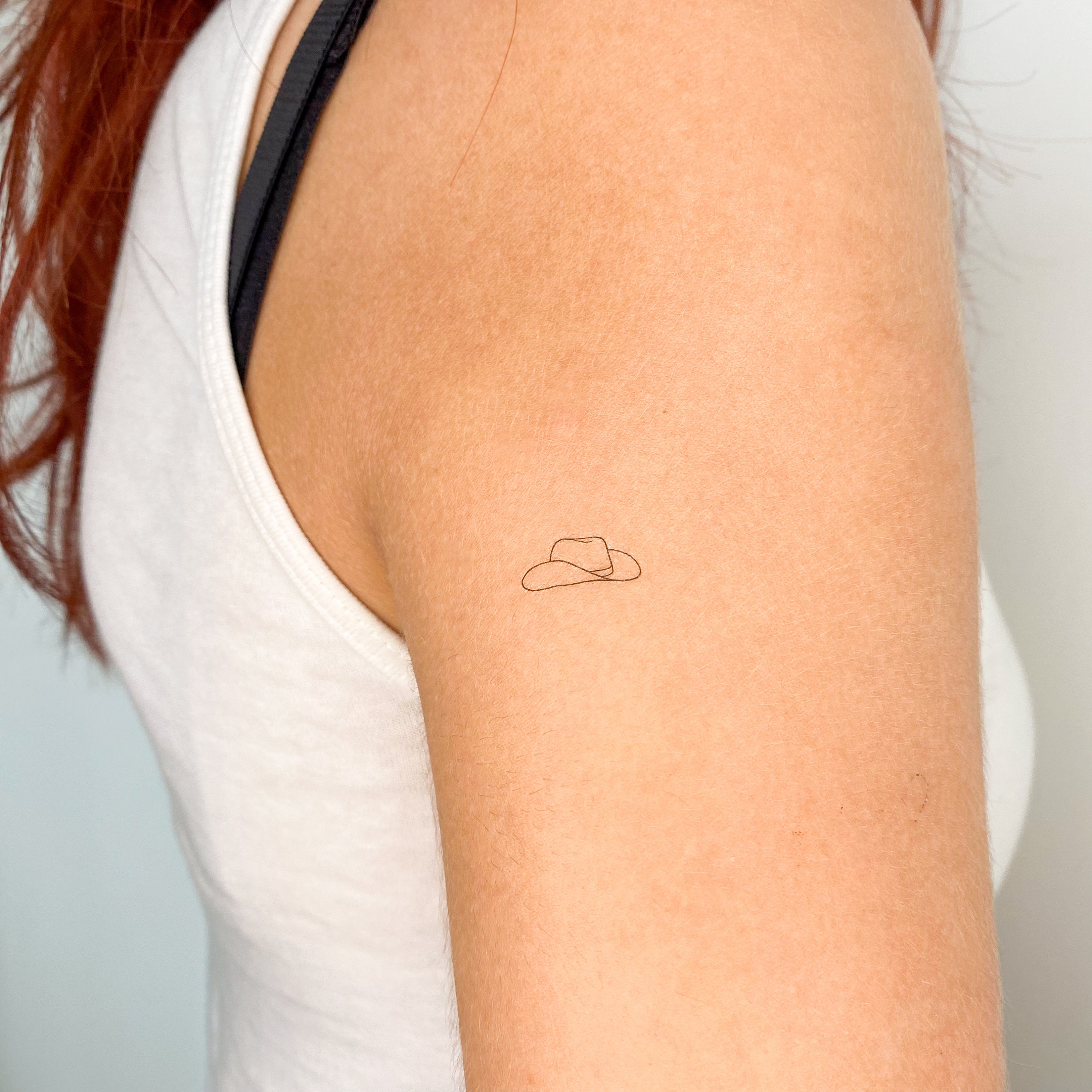 Cowboy Hat Temporary Tattoo set of 3 - Etsy