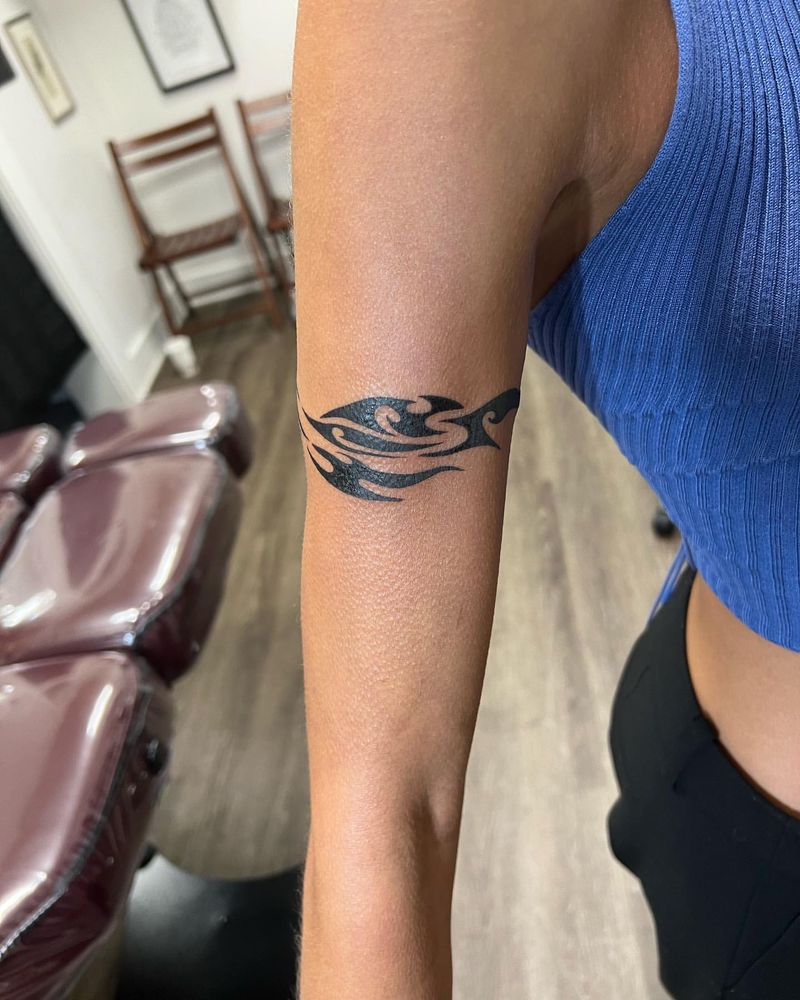Tribal Arm Wrap Tattoo