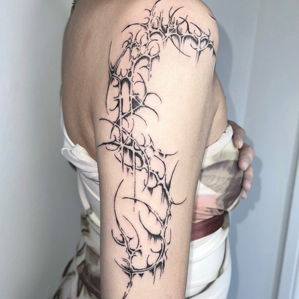 Cyber Sigilism Arm Tattoo