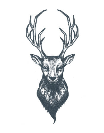 Dotwork Deer temporary tattoo – Tattooed Now !