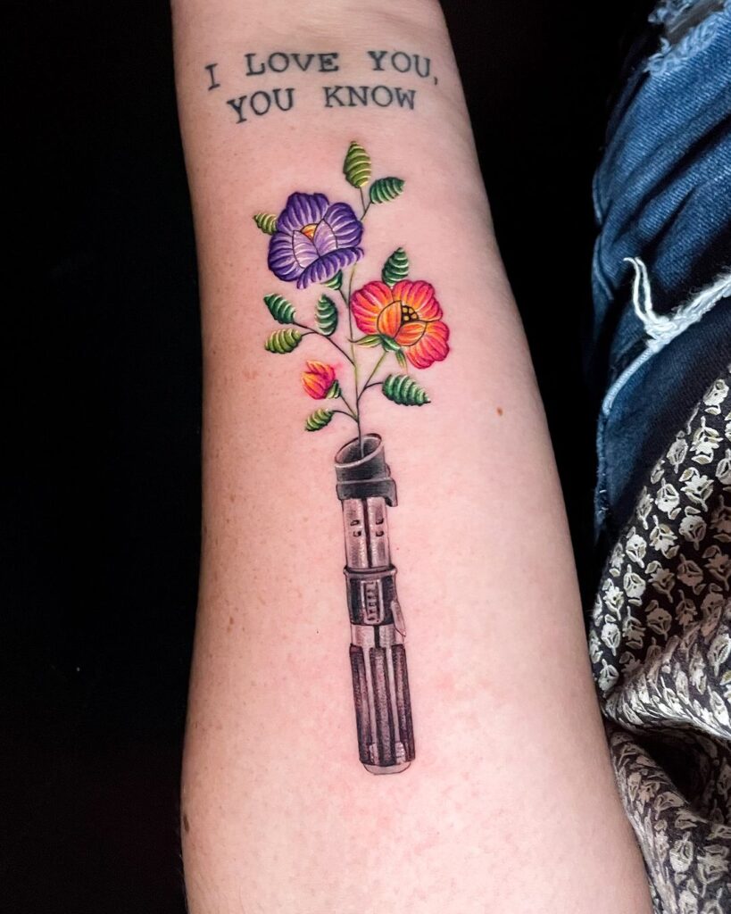 Flowers Embroidery Tattoo