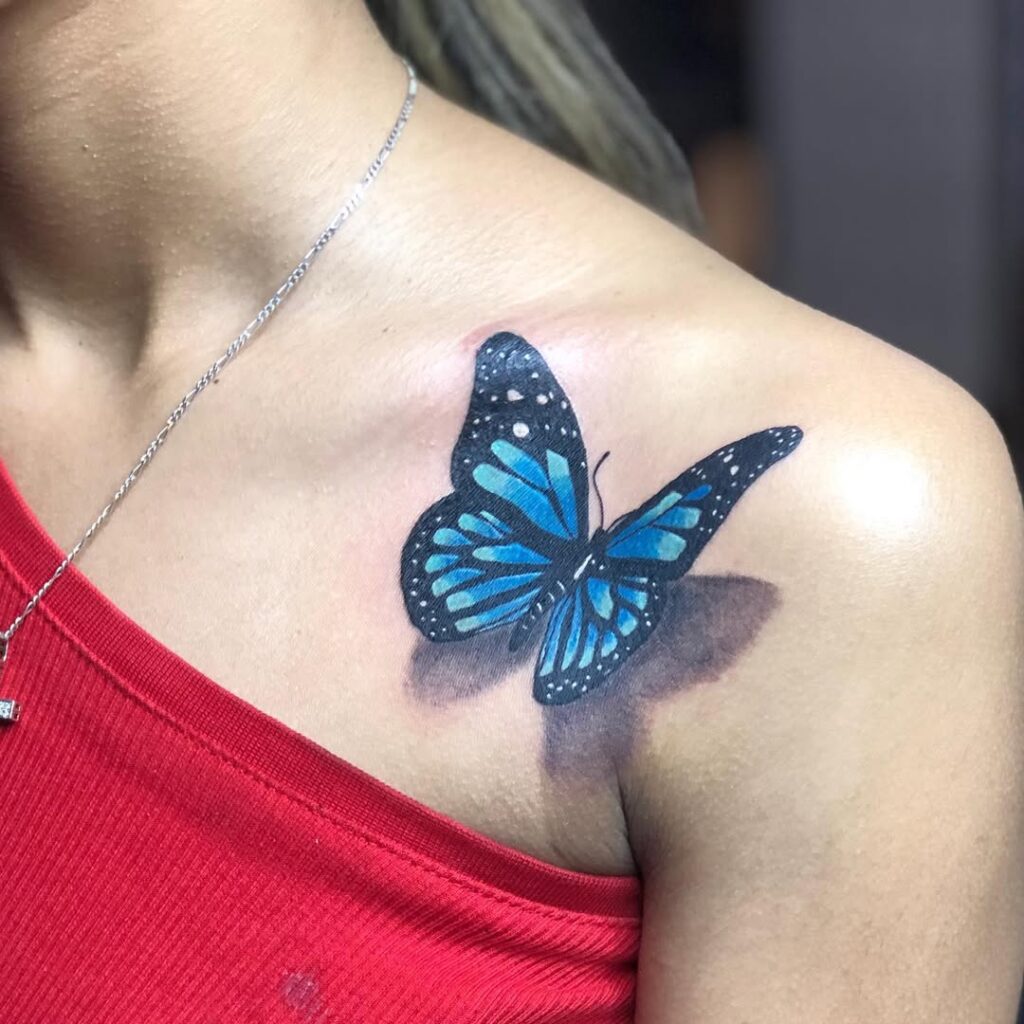 3D Butterfly Tattoo