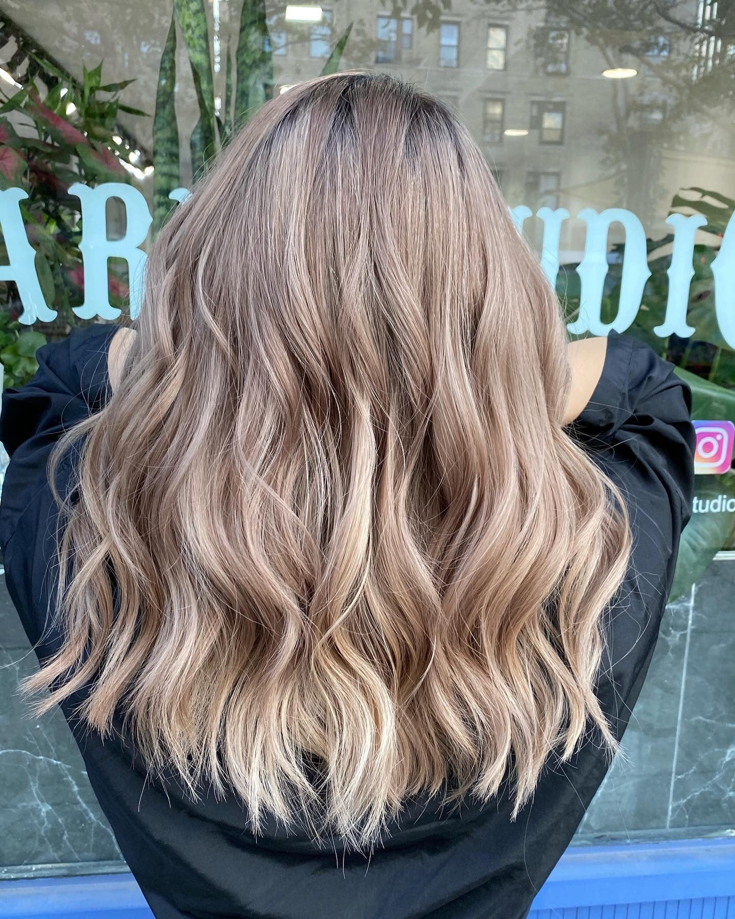 8. Beige Milk Tea with Airy Waves (Milk Tea Hair Color)