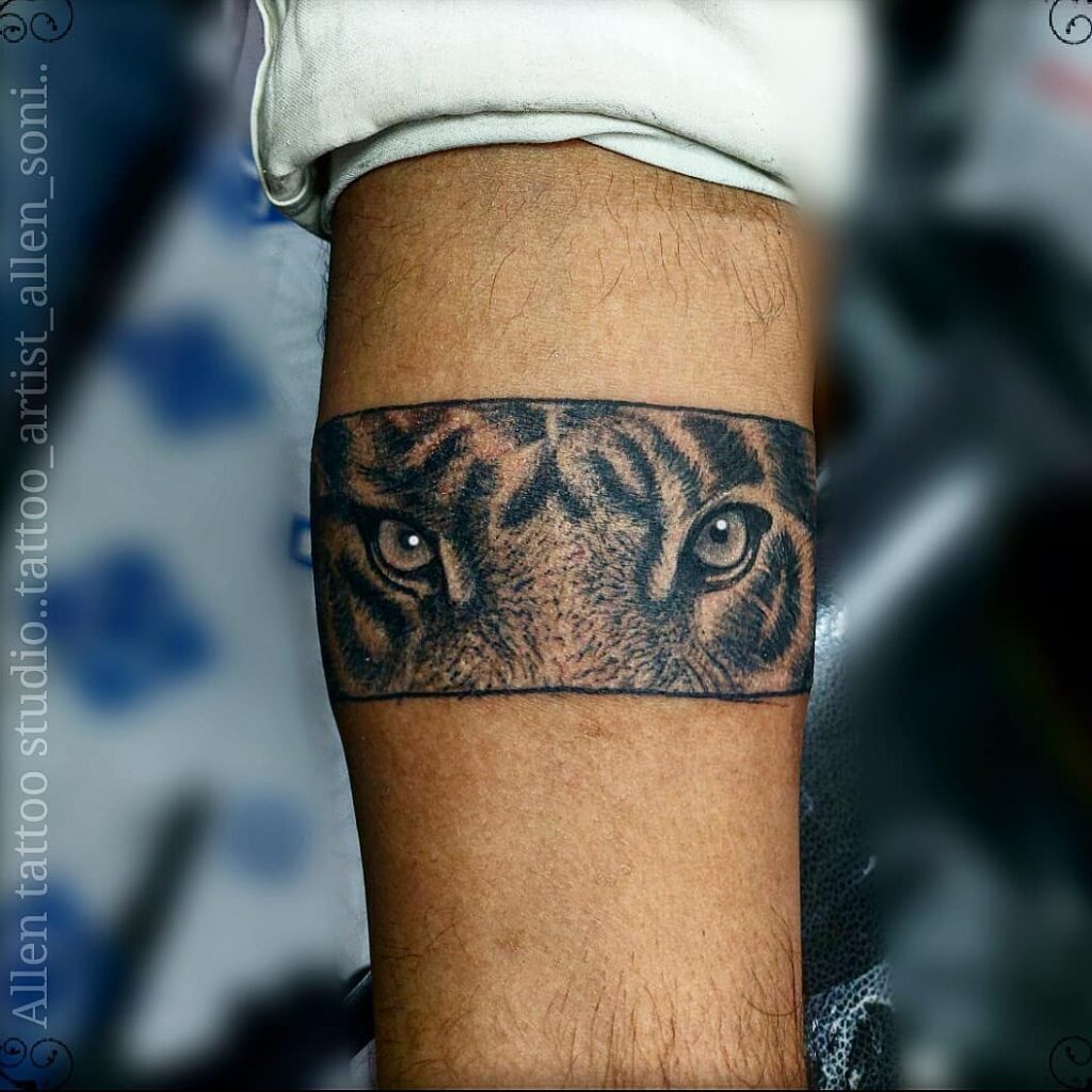 Hyperrealistic Tiger Eyes Tattoo