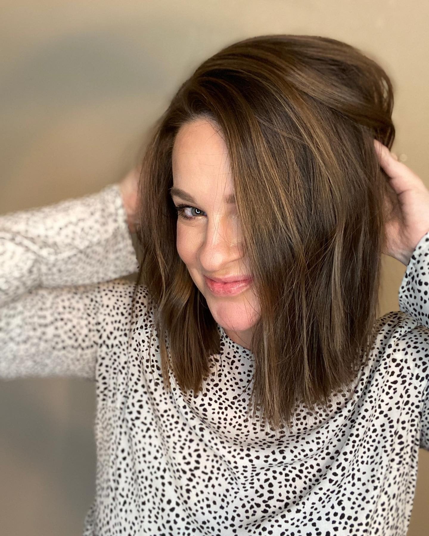 8. Chestnut Brown Lob with Volume Lift (Lob Hairstyles)