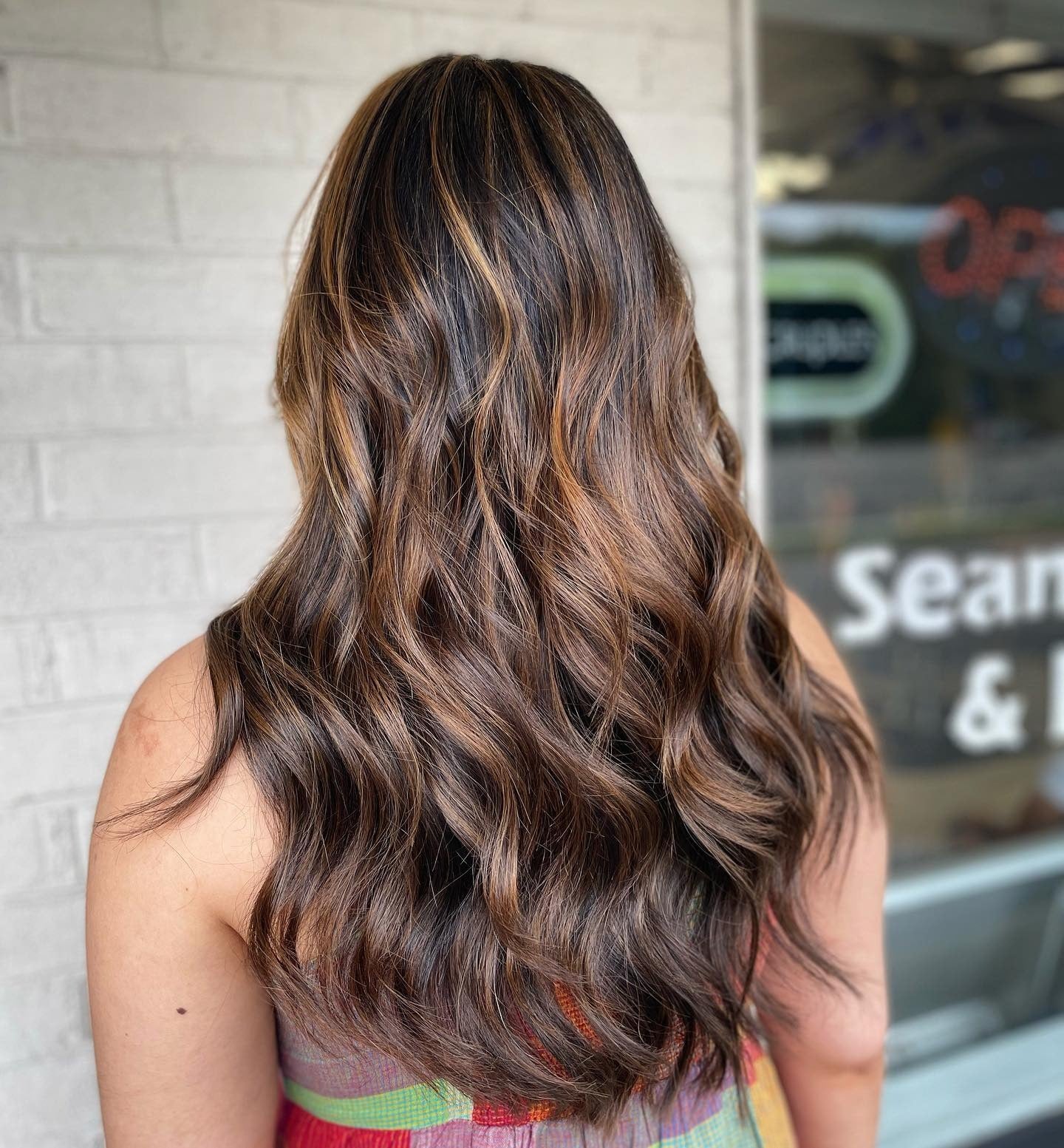 2. Golden Walnut Balayage Layers (Brunette Balayage Hair Color)