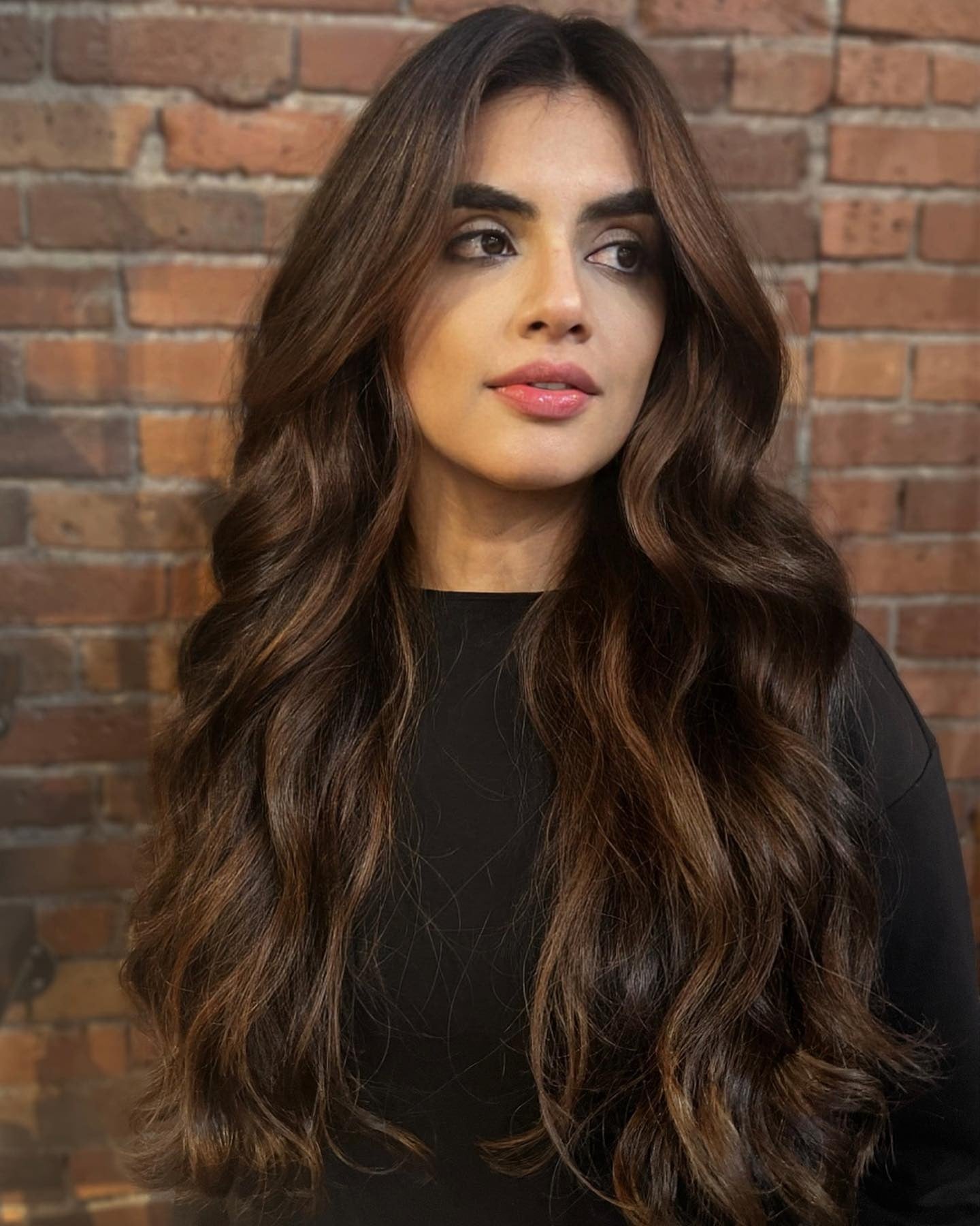 7. Rich Brunette with Warm Accents (Brunette Balayage Hair Color)