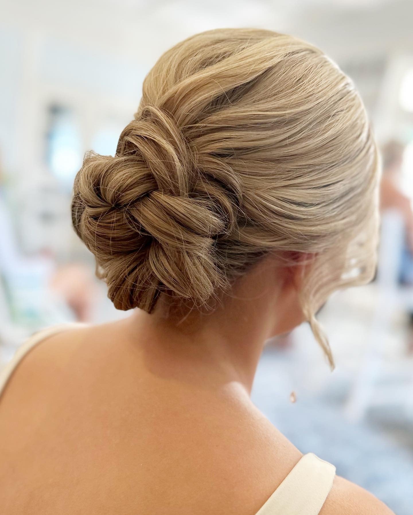 3. Braided Chignon on Sandy Blonde (Summer Hairstyles)