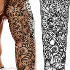 23 Best Jormungandr tattoo ideas | norse tattoo, nordic tattoo ...