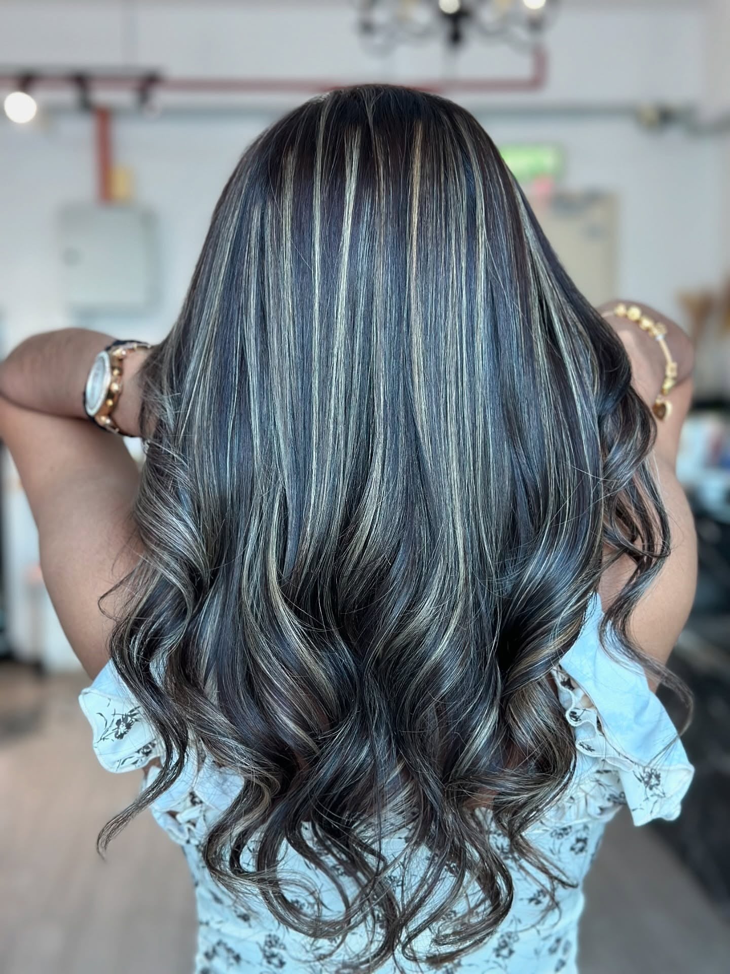 1. Dimensional Ash Brown with Cool Blonde Highlights (Hair Color with Highlights)