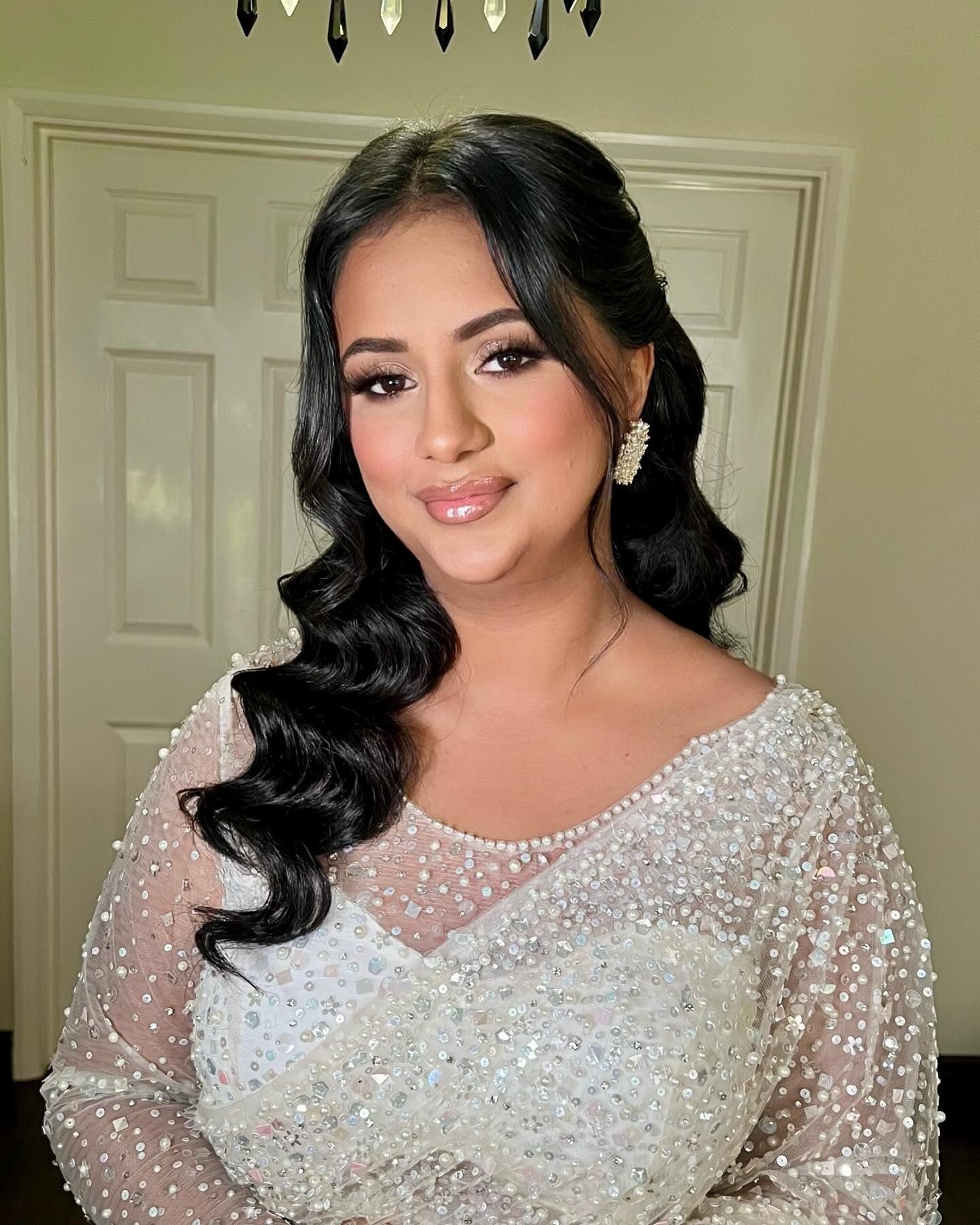 5. Soft Half-Up Waves with Side Part (Elegant Hairstyles)