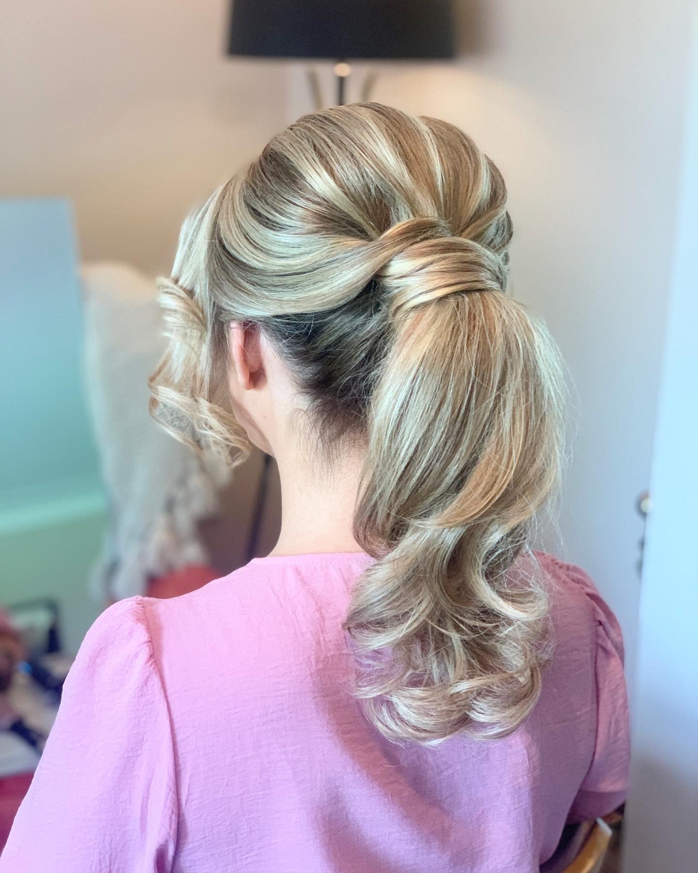 4. Voluminous Ponytail with Curled Ends – Golden Blonde (Ponytail Hairstyles)