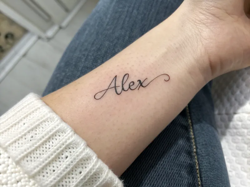 Minimalist Script Tattoo