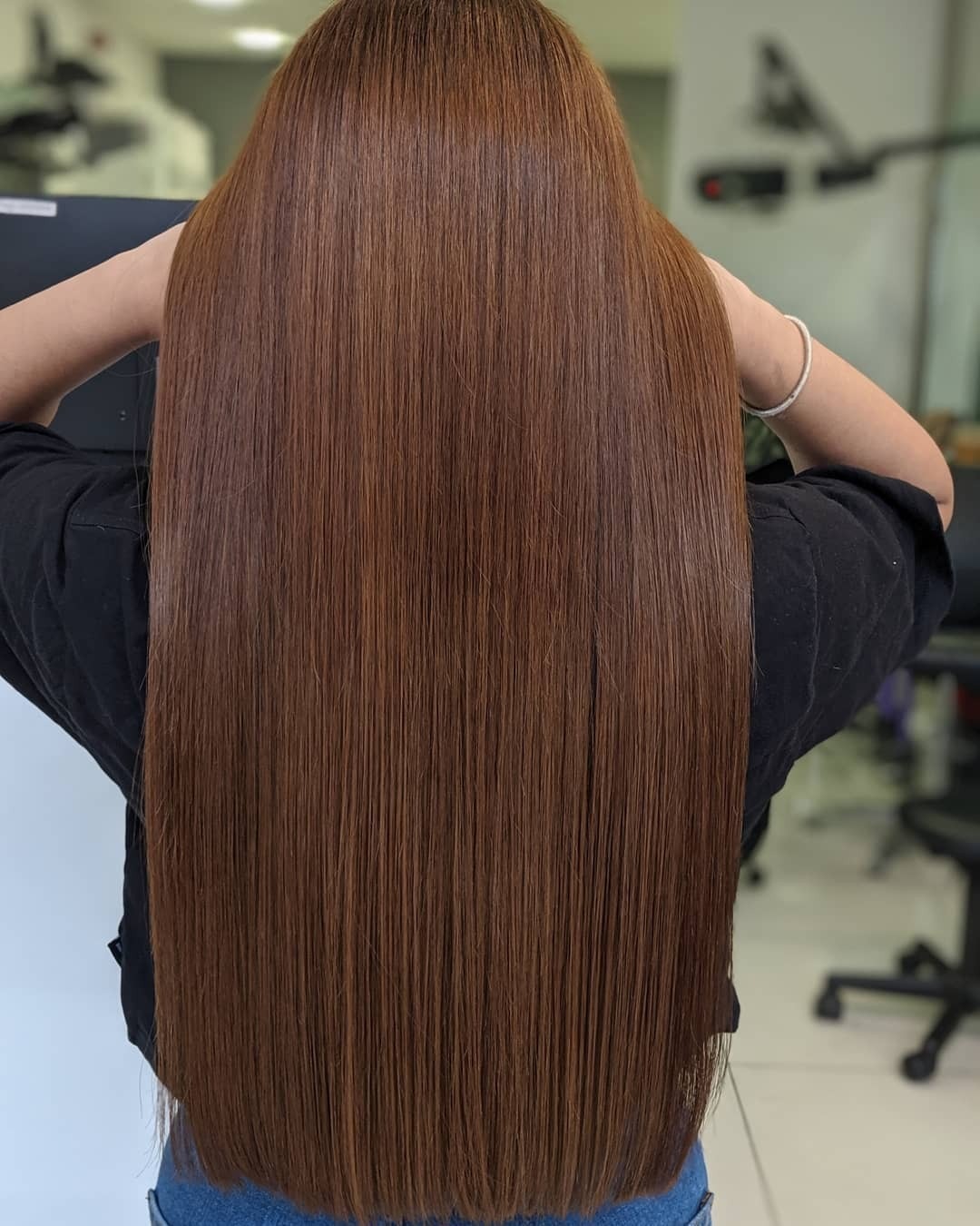 3. Sleek Straight Chestnut Brunette (Chestnut Hair Color)
