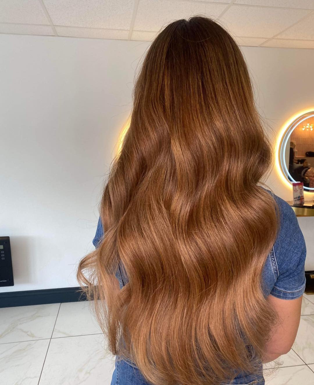 9. Long Chestnut with Loose Glam Waves (Chestnut Hair Color)