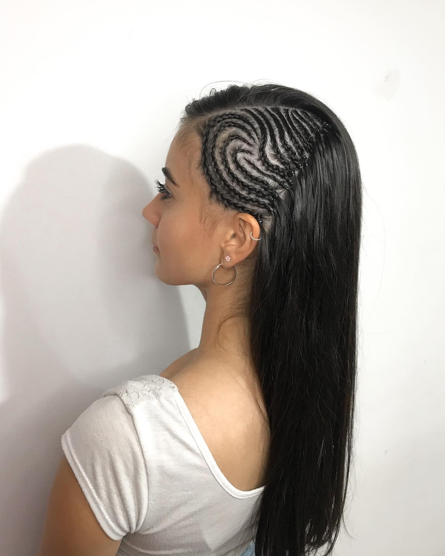 4. Spiral Cornrow Side Design (Cornrow Hairstyles)