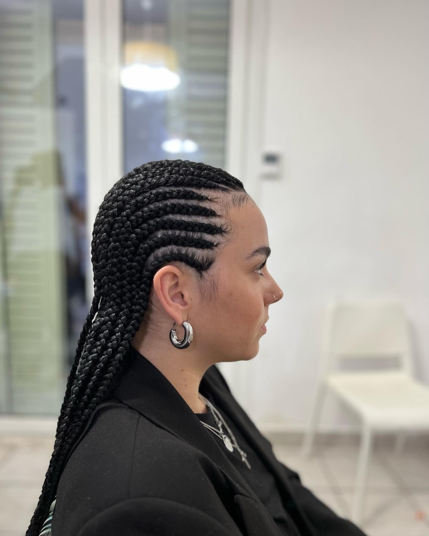 14. Sleek Straight-Back Cornrows (Cornrow Hairstyles)