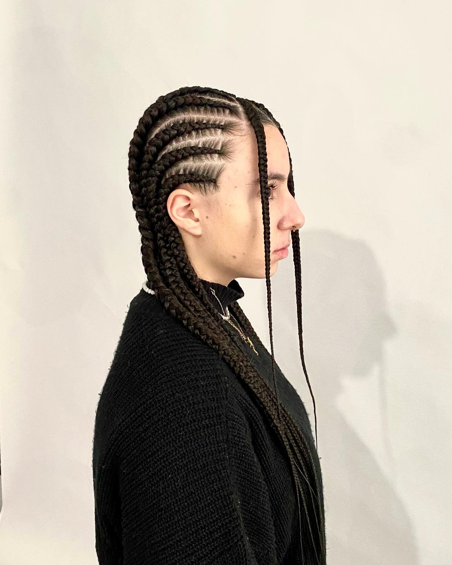 15. Cornrows with Face-Framing Braids (Cornrow Hairstyles)