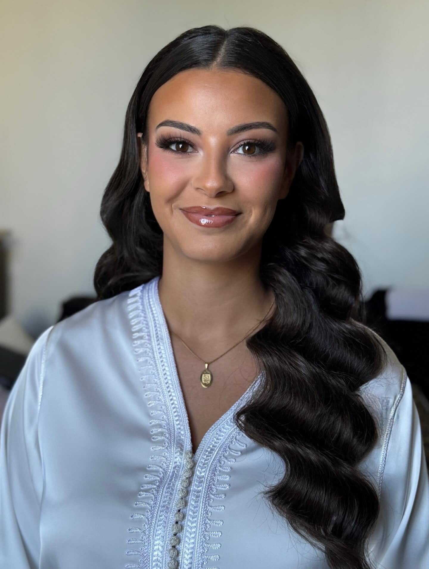 13. Sleek Center-Part Waves in Dark Mocha (Wavy Hairstyles)