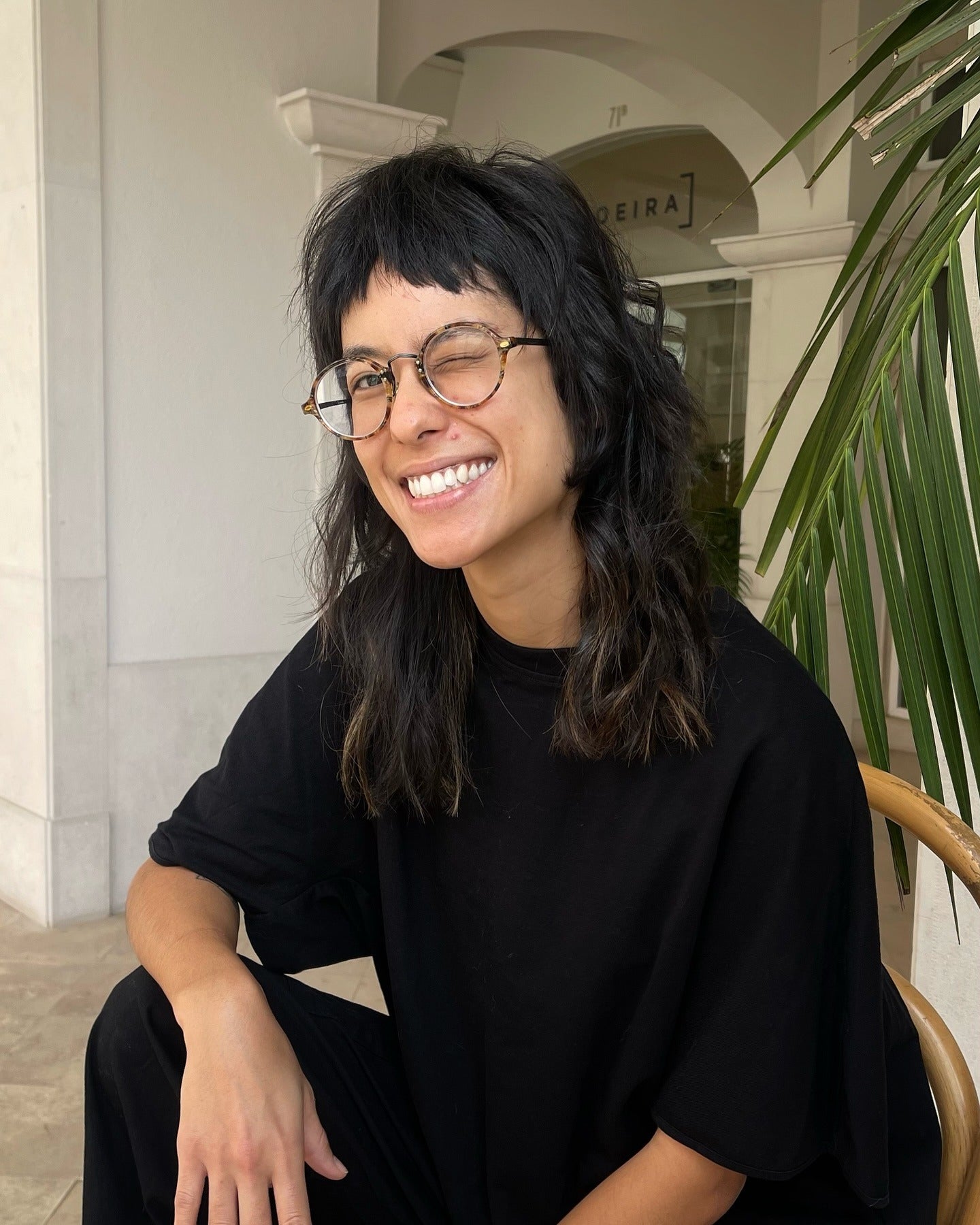 11. Choppy Wolf Cut with Micro Bangs in Deep Espresso (Wolf Haircuts)