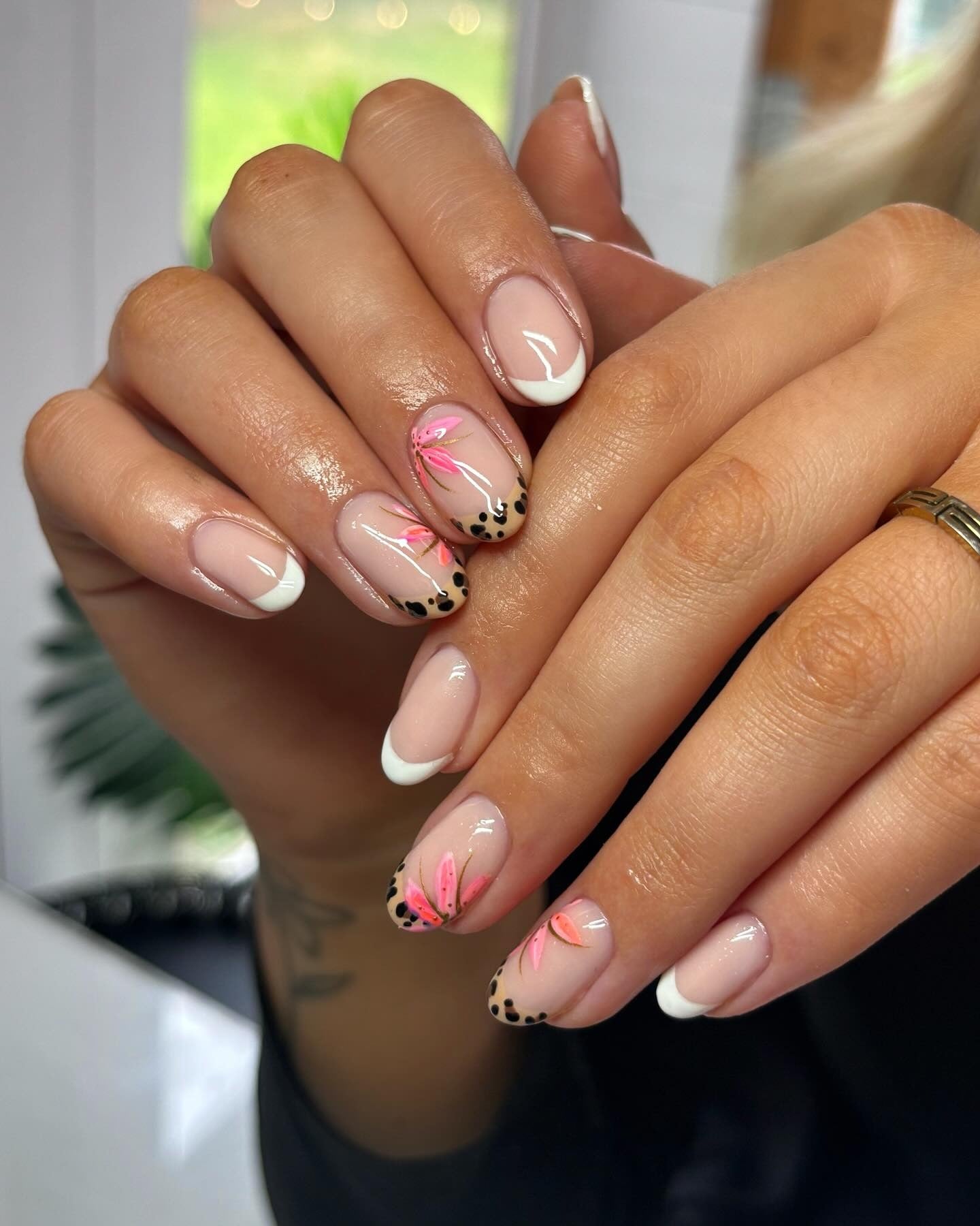 7. French with a Wild Side (Nail Art Ideas)