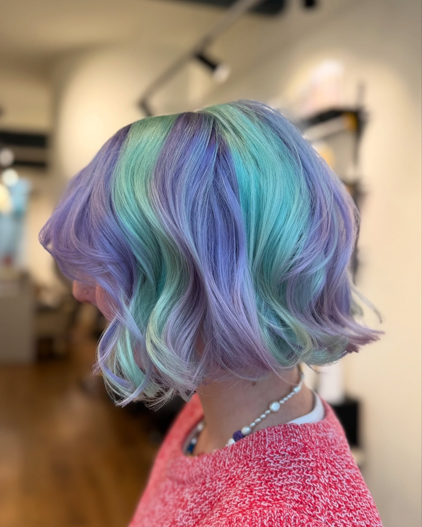 6. Mint and Lavender Pastel Bob (Pastel Hair Colors)