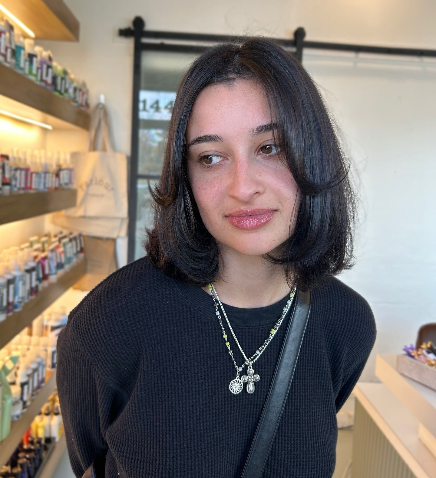 10. Classic Lob with Curtain Layers (Short Layered Haircuts)