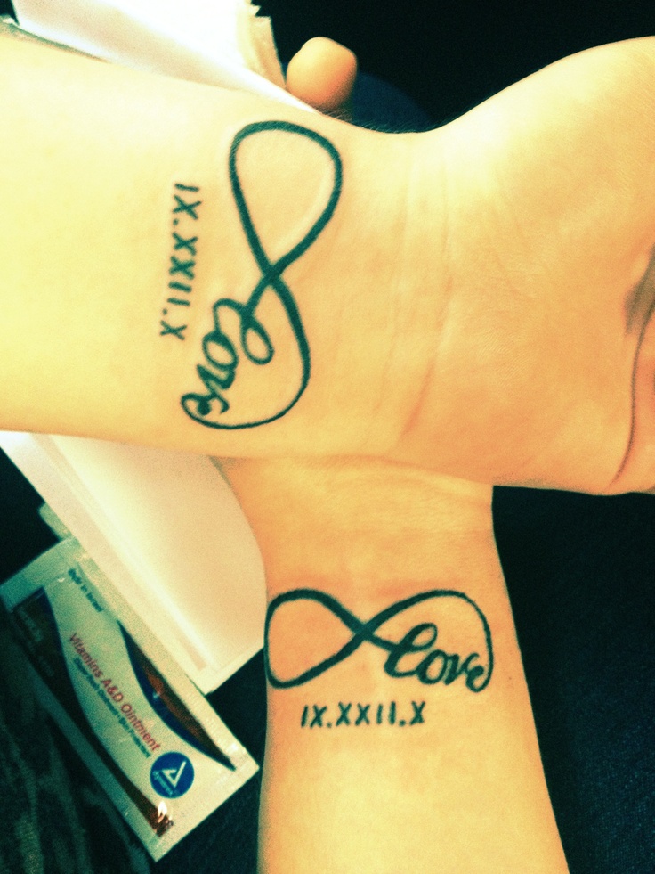 Infinity Symbol with Date