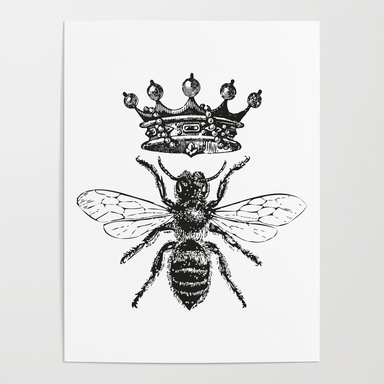 Temporary tattoo -Queen Bee tattoo (approx 3