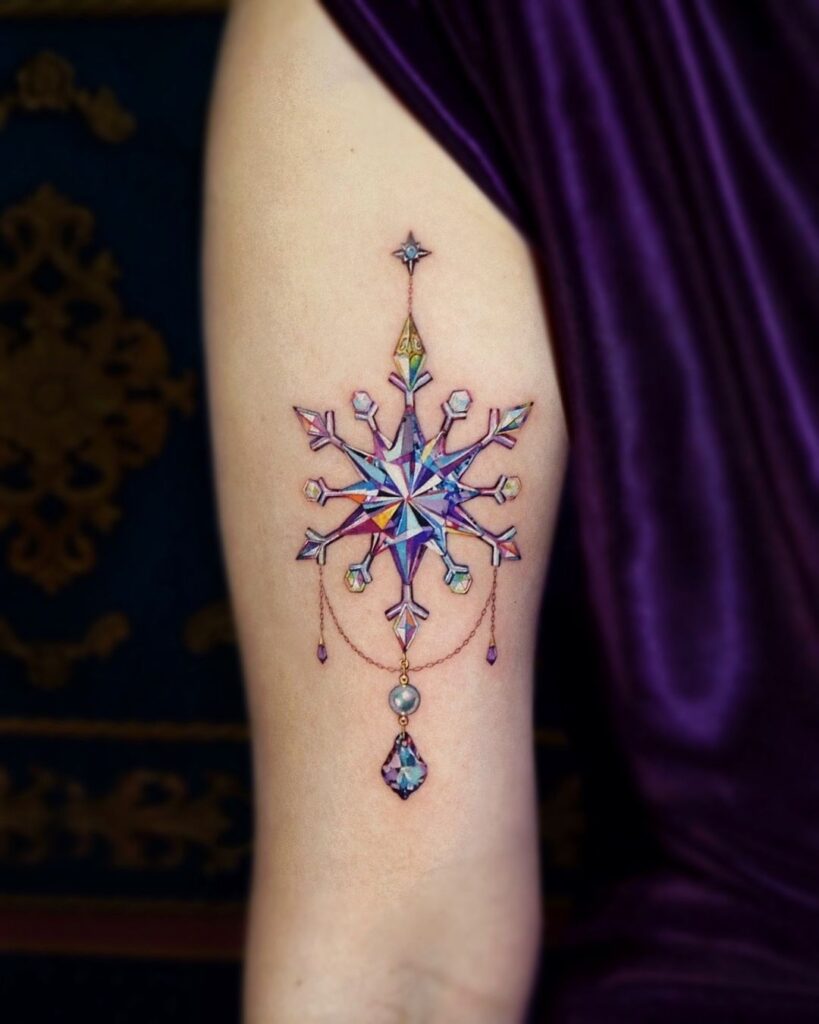 Snowflake Jewelry Tattoo