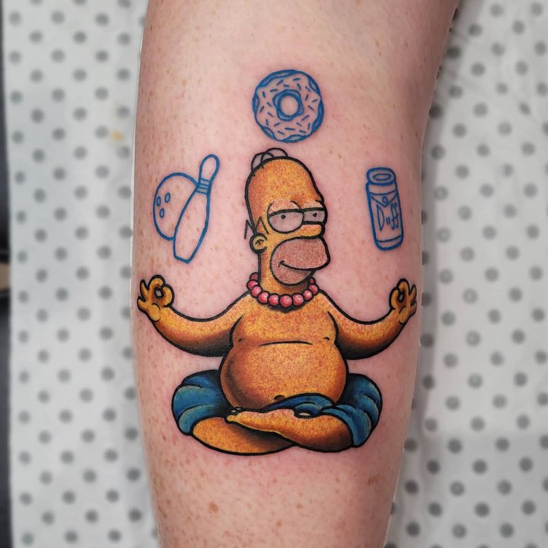 Homer Simpson Pop Culture Tattoo