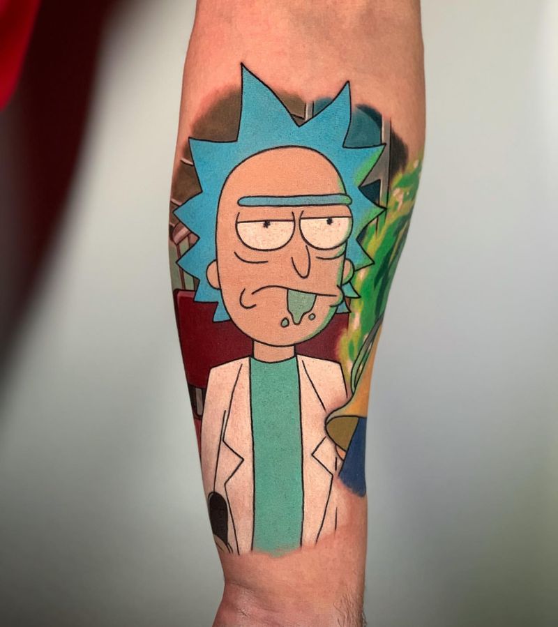  Rick Sanchez Pop Culture Tattoo