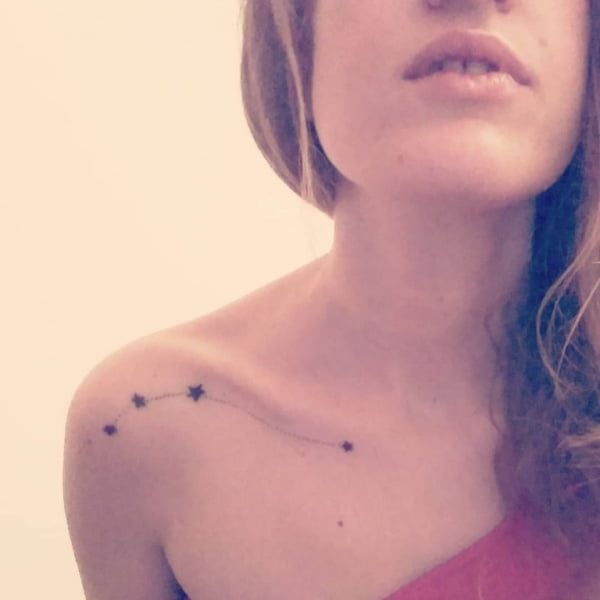 Minimalist Constellation Shoulder Art