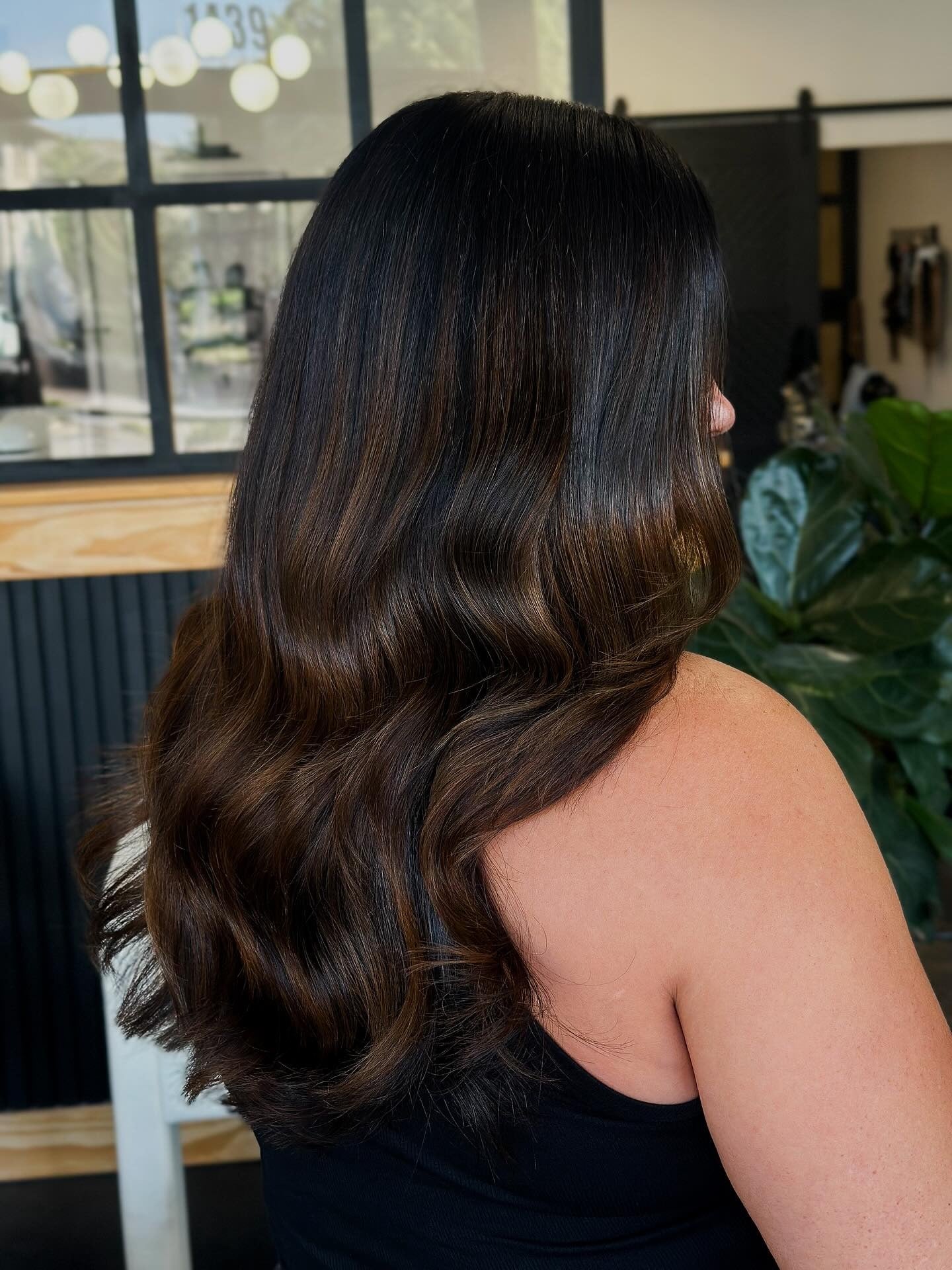 8. Deep Brunette with Glossy Finish (Brunette Hair Color)