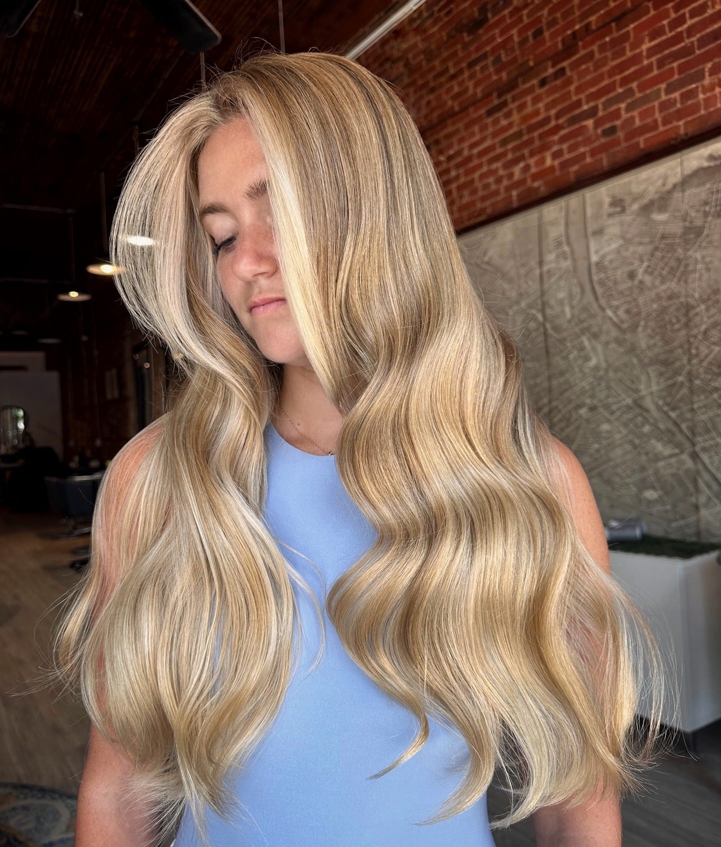 6. Bright Sandy Blonde with Luxe Length (Sandy Hair Color)