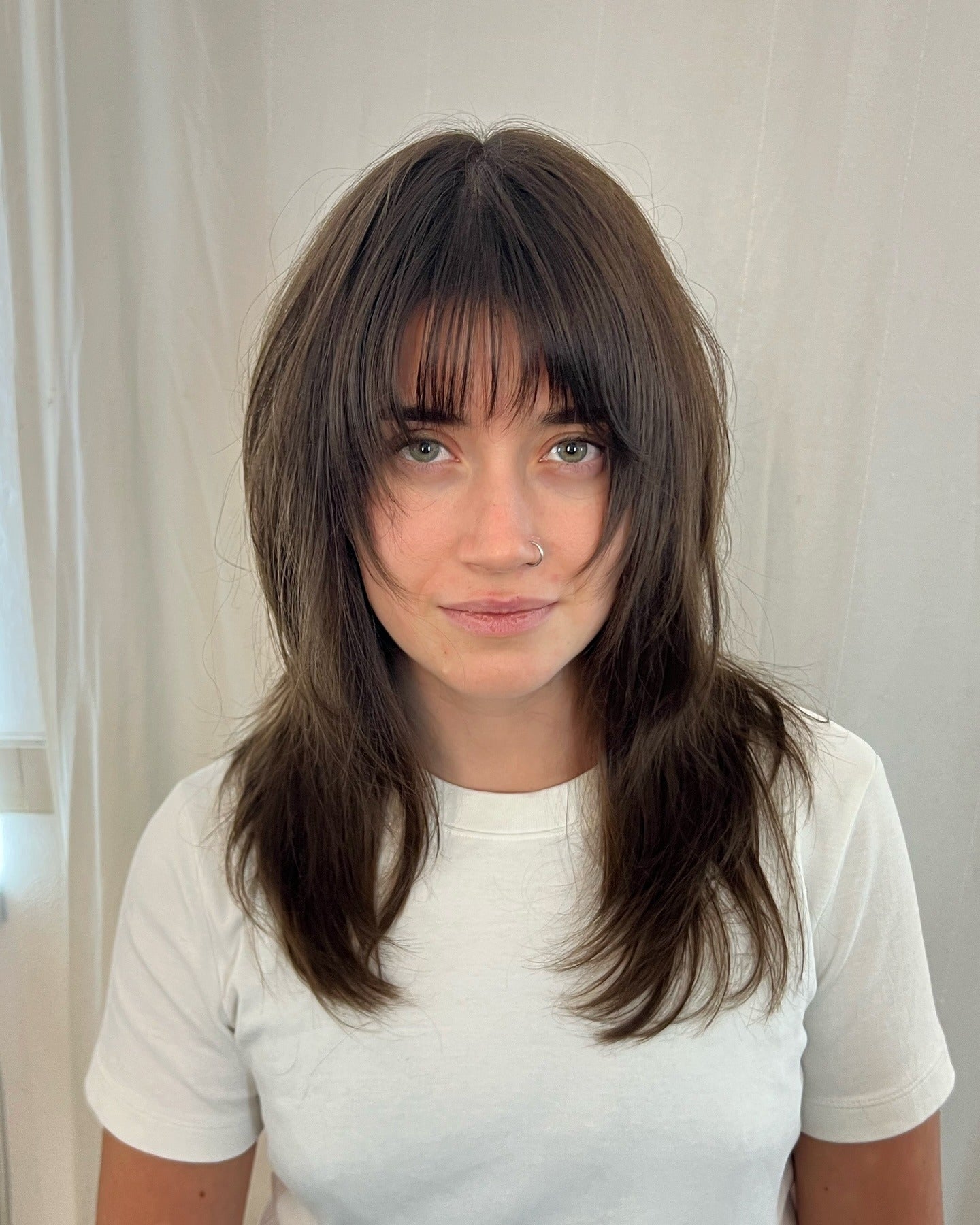 18. Medium Shag with Piecey Fringe (Shaggy Haircut)