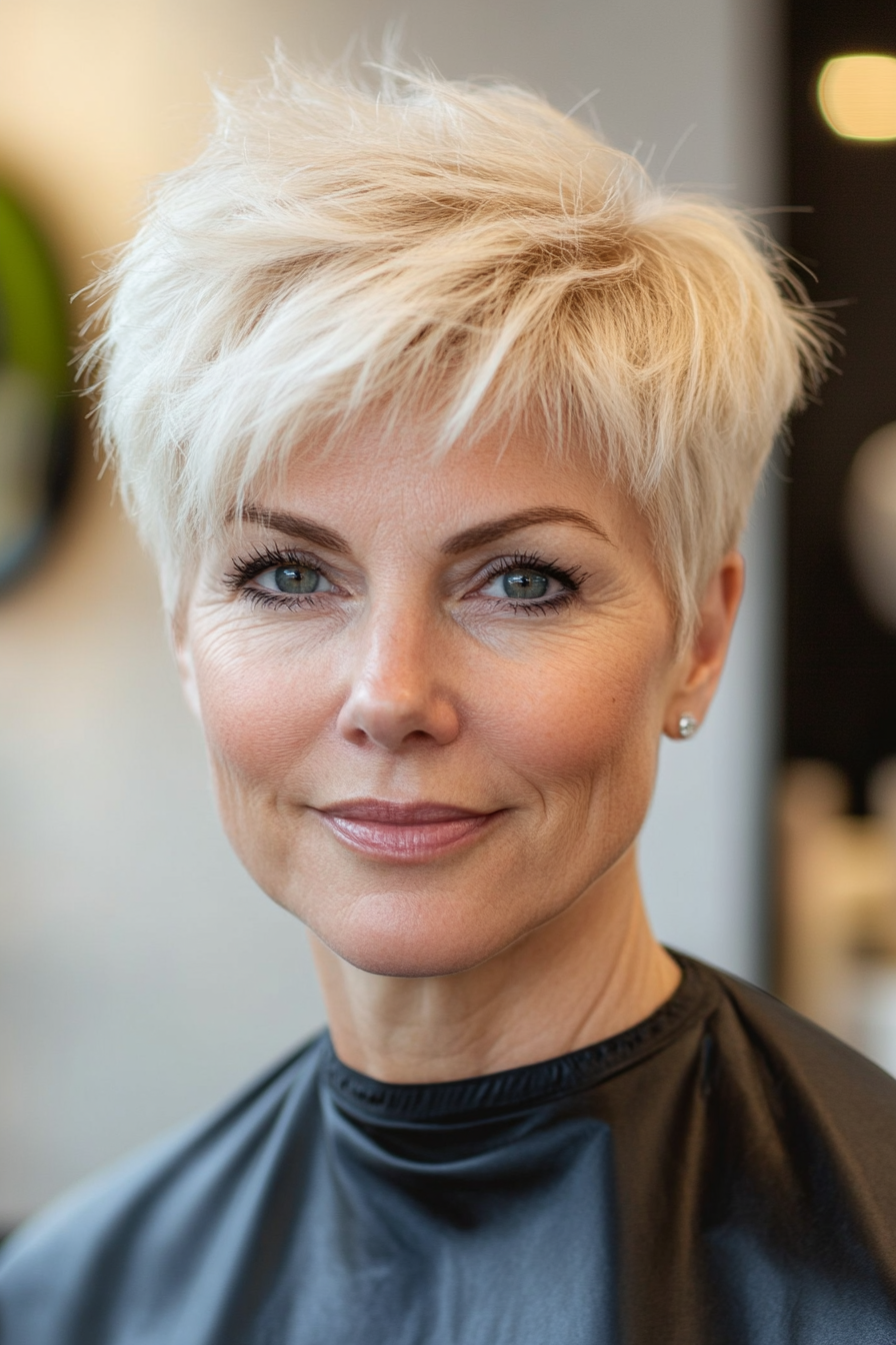 10. Buttery Blonde Cropped Pixie (Fun Short Haircuts For Women Over 50) - Fun Short Haircuts For Women Over 50